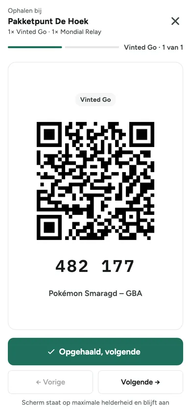 Ophaalmodus: de QR-code groot in beeld voor aan de balie
